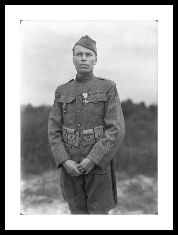 No title given- American Indian soldier, probably Joseph LaJeunesse.