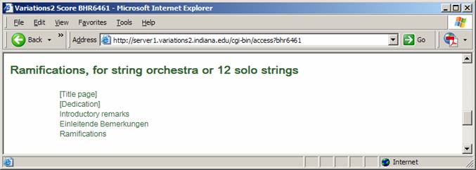Access page example, with correctly-entered container structure